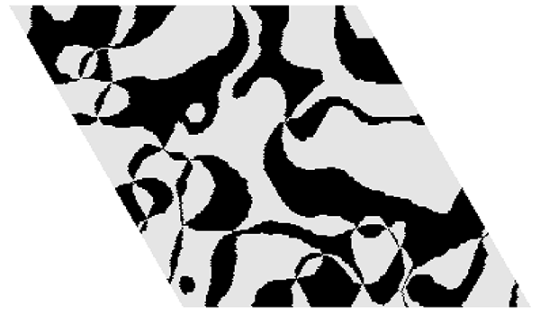 Monte Carlo simulation of ferroelectric domains 